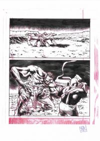 Tintas Originales Rafa Fonteriz y Joe Bennett. Inmortal Hulk