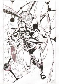 Tintas Originales Marvel Rafa Fonteriz y Carlos Pacheco. Portada Alternativa/Variant Cover Heroes Reborn