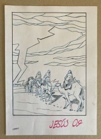 Dibujo Original Jesús, de Pablo Ríos