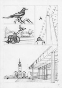 Lápices Originales de Agustín Ferrer, de su obra “MIES”.