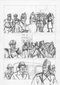 Lápices Originales de Agustín Ferrer, de su obra “MIES”.