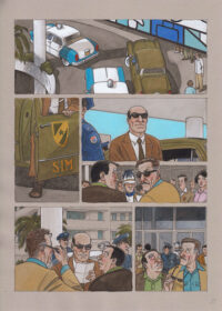 Dibujo original de Agustín Ferrer, de su obra “Arde Cuba”.