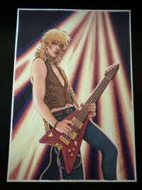Dibujo Original de J. Giner, "Rock Hard 1977". Personaje