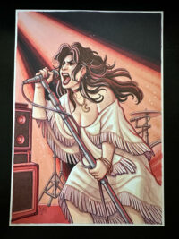 Dibujo Original de J. Giner, "Rock Hard 1977". Personaje