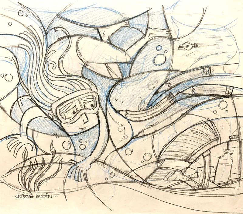 Dibujo Original de Cristina Durán, Ilustración para El Pais