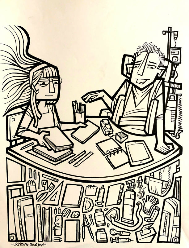 Dibujo Original de Cristina Durán, ilustración para el Diari Ara