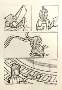Dibujo Original de Cristina Durán, El Día 3