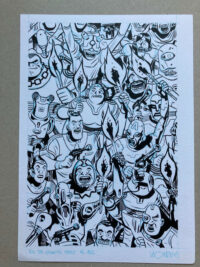 Dibujo Original de Albert Monteys, Ilustración de Bill Héroe Galáctico
