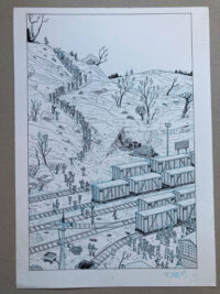 Dibujo Original de Albert Monteys, Matadero Cinco