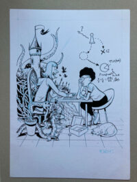 Dibujo Original de Albert Monteys, ilustración para Devir