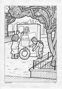 Dibujo Original de Cristina Durán, El Día 3