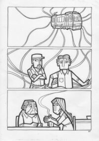 Dibujo Original de Cristina Durán, El Día 3