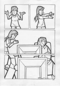 Dibujo Original de Cristina Durán, El Día 3