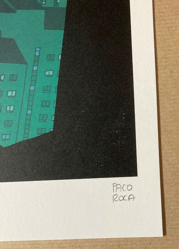 Lámina numerada y firmada a mano por Paco Roca. Página Batman Benidorm - Imagen 3