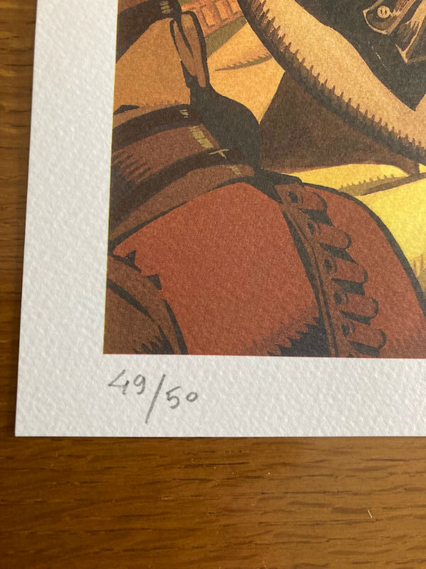 Lámina numerada y firmada a mano por Daniel Torres. Portada El Bosque Oscuro, Roco Vargas - Imagen 2
