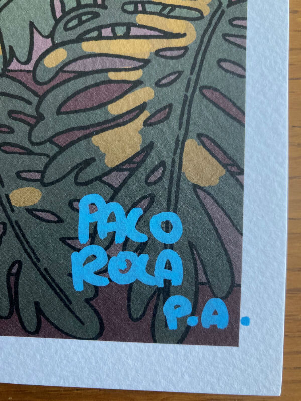 Lámina firmada a mano por Paco Roca. Prueba de Autor Cartel de La Casa - Imagen 2