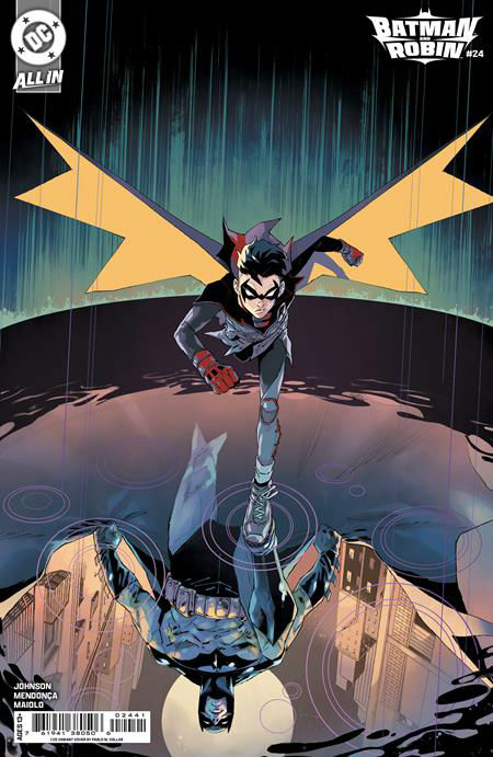 Batman and Robin #24 Variant Cover, Pablo Collar. Monoprint and Pencils - Imagen 3