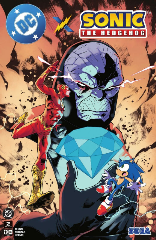 DC x SONIC #2 Cover, Pablo Collar. Monoprint and Pencils - Imagen 3