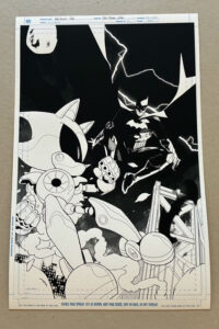 DC x SONIC #4 Cover, Pablo Collar. Monoprint and Pencils
