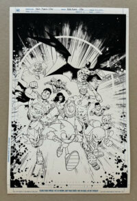 DC x SONIC #1 Cover, Pablo Collar. Monoprint and Pencils
