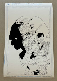 DC x SONIC #5 Cover, Pablo Collar. Monoprint and Pencils